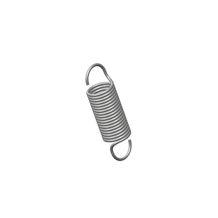 Extension Spring, O= .437, L= 1.66, W= .045